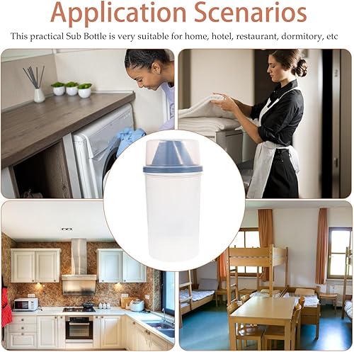 Miniatura 5 de Dispensador de ropa sucia botella vacía de plástico de 33.8 fl oz, botella vacía de almacenamiento, recipientes de jabón recargables con tapa para