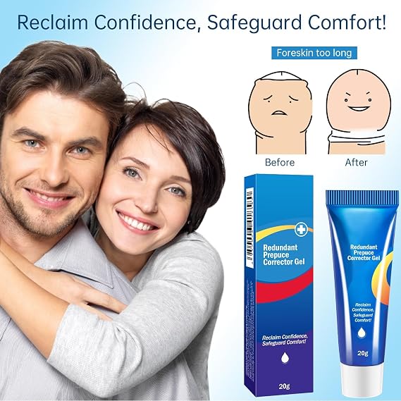 Phimosis Cream for Adults,Phimosis Foreskin Correction Gel,Redundant Pre-puce Corrector Gels,Correction Gel for Excessive Foreskin,Natural Ingredients,Gentle Easy Recovery