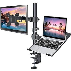 H C hcck Cllassp Monitor and Laptop Mount Stand for 13 to 32 Screens Adjustable Monitor Arm Stand