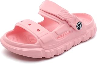 Femizee Toddler 2-in-1 EVA Sandals Slip-On Slides for Beach and Pool