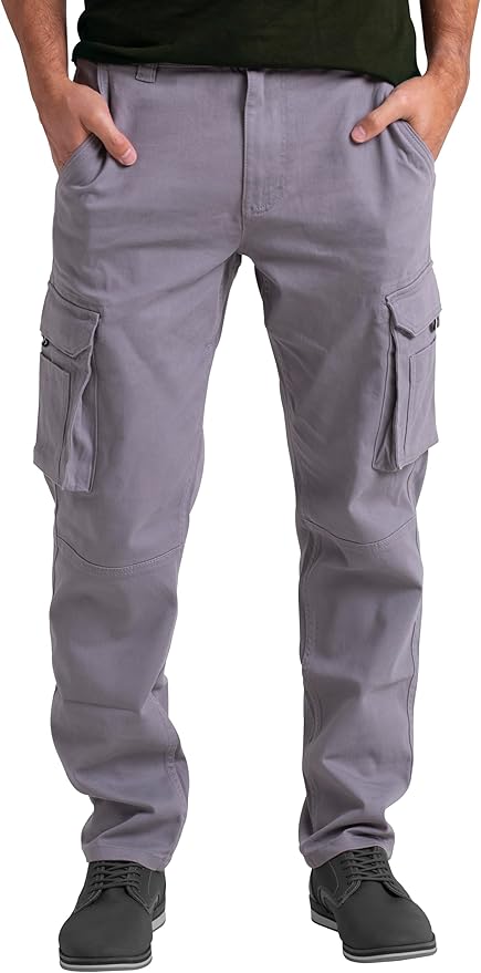 Mens Cargo Stretch Pants Premium Relaxed Fit Straight Leg Outdoor Workout  Regular Fit Pants with Pockets, Dark Gray, 32W x 30L : Amazon.ca: Clothing,  Shoes \u0026 Accessories