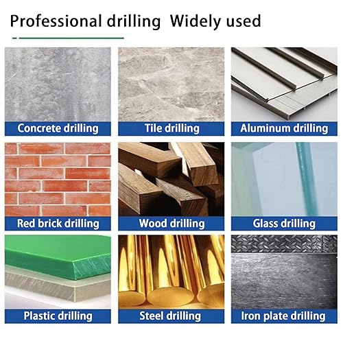 Miniatura 4 de Juego de 14 brocas de perforación definitivas, multifuncionales, brocas triangulas, juego de brocas de mampostería para azulejos, hormigón,
