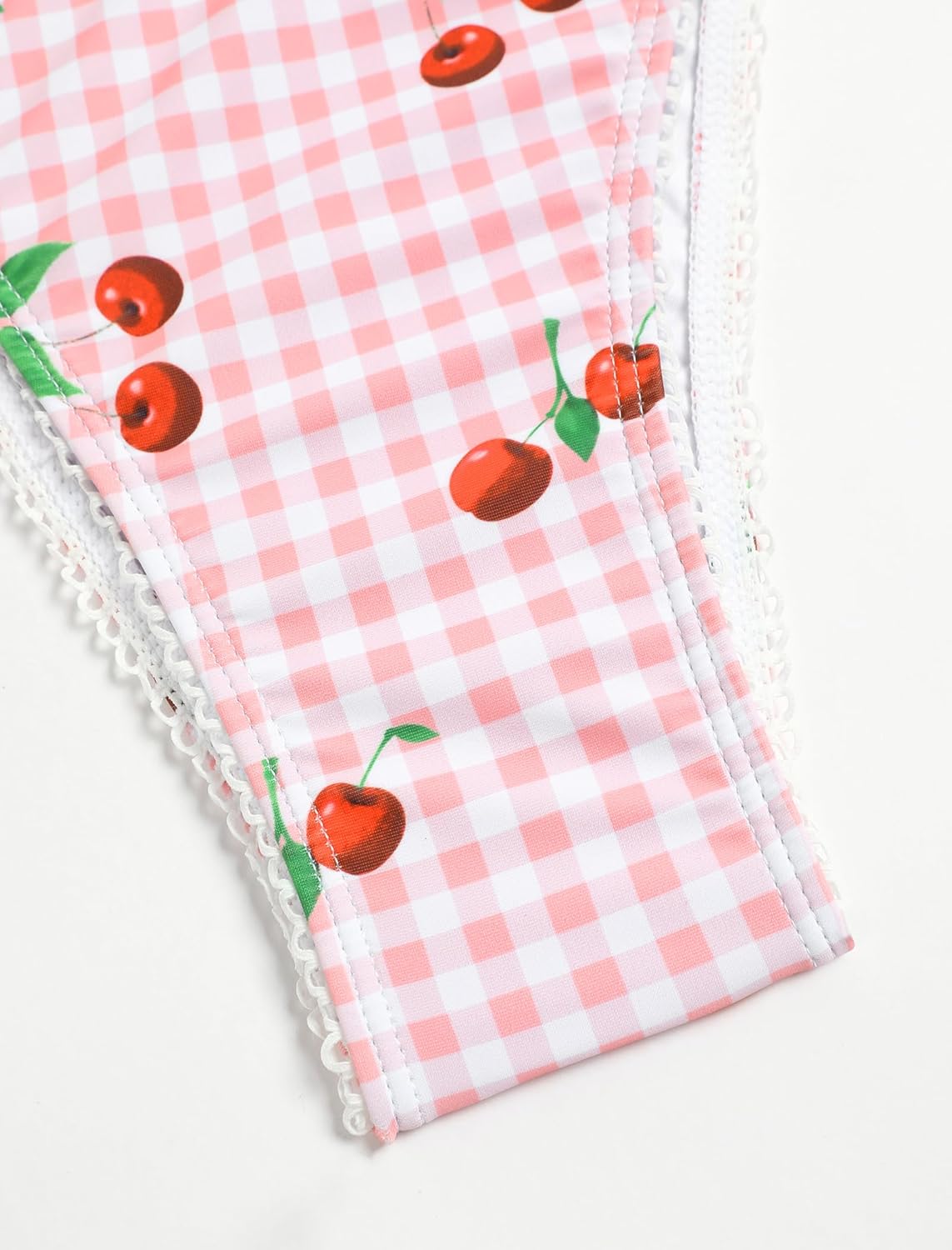 ZAFUL Tankini Swimsuits for Women Halter V Neck Plaid Tummy Control Bikini Swimsuit Tie Side 2 Pieces Bathing Suit