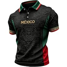 Mexico Polo Jersey for Men 2026 World Soccer Cup Jersey Retro Inspired Graphic Soccer Shirt Cultural Pattern Design