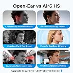 SOUNDPEATS Air6 HS BT 6.0 Ecouteurs sans fil, écouteurs semi-in-ear 13mm Pilote bio-composite triple aimant, LDAC Sans perte & Audio Hi-Res 45H L'heure du jeu, 4-Mic Annule le bruit, IPX5 | Puissant pilote dynamique Basse 13mm avec aimant triple jusqu'à 45