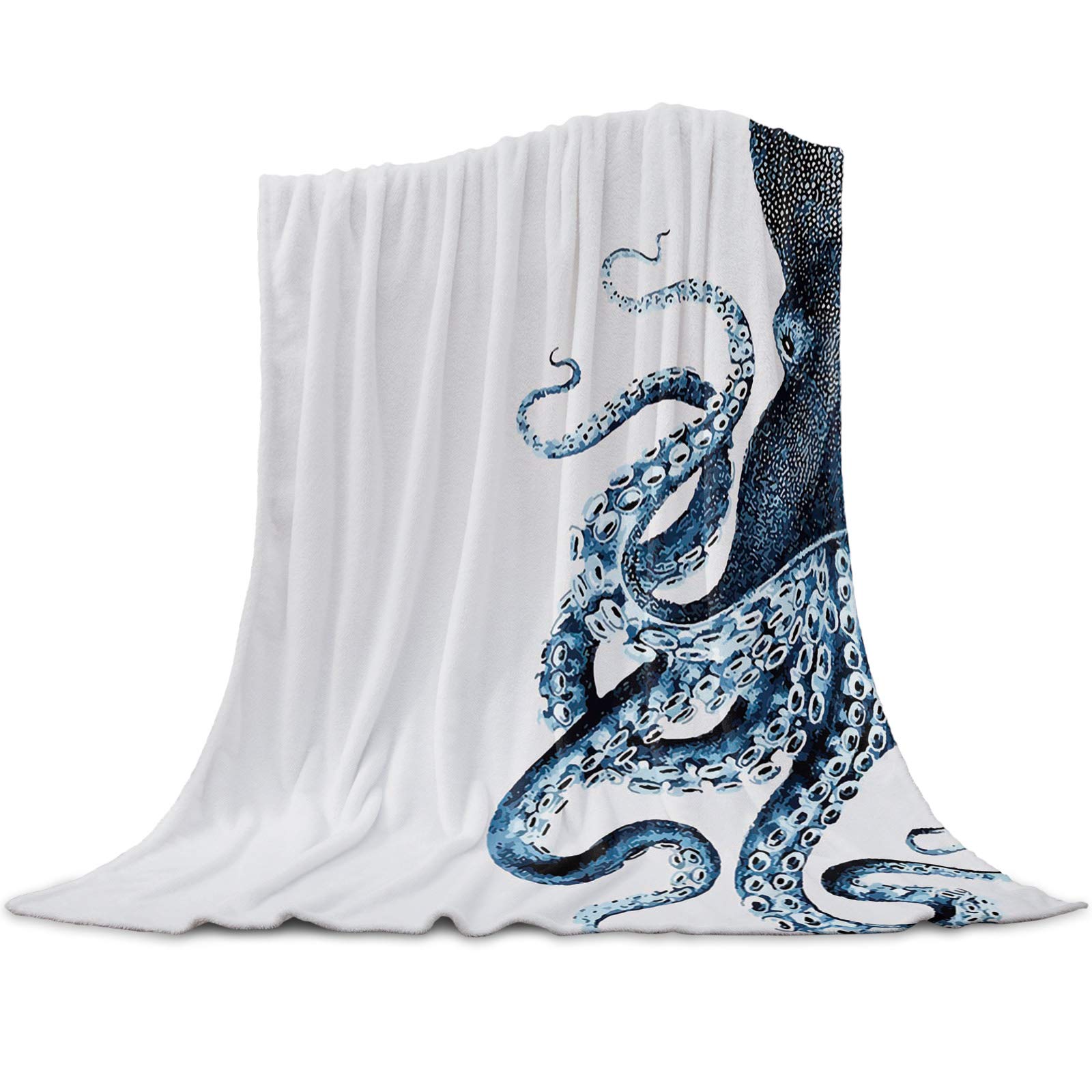 Amazon.com: Ruian Store Flannel Fleece Throw Blanket Watercolor Abstract  Ocean Life Octopus, Lightweight Cozy Plush Microfiber Blankets Marine  Animals Throws for Couch Bed Living Room All Seasons Used : Home u0026 Kitchen