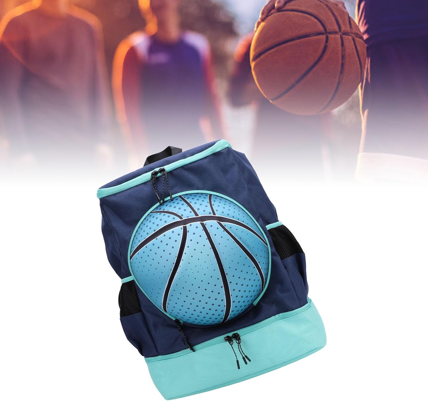 Basketball Backpack with Shoe Compartment Made of Oxford Cloth Breathable Sports Bag Ideal for Outdoor Volleyball Football Soccer and More