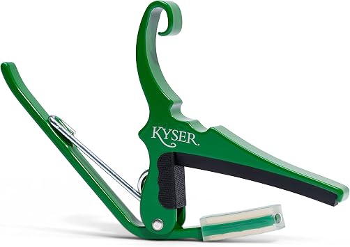 Kyser Quick-Change Guitar Capo for 6-string acoustic guitars, Emerald Green, KG6EGA