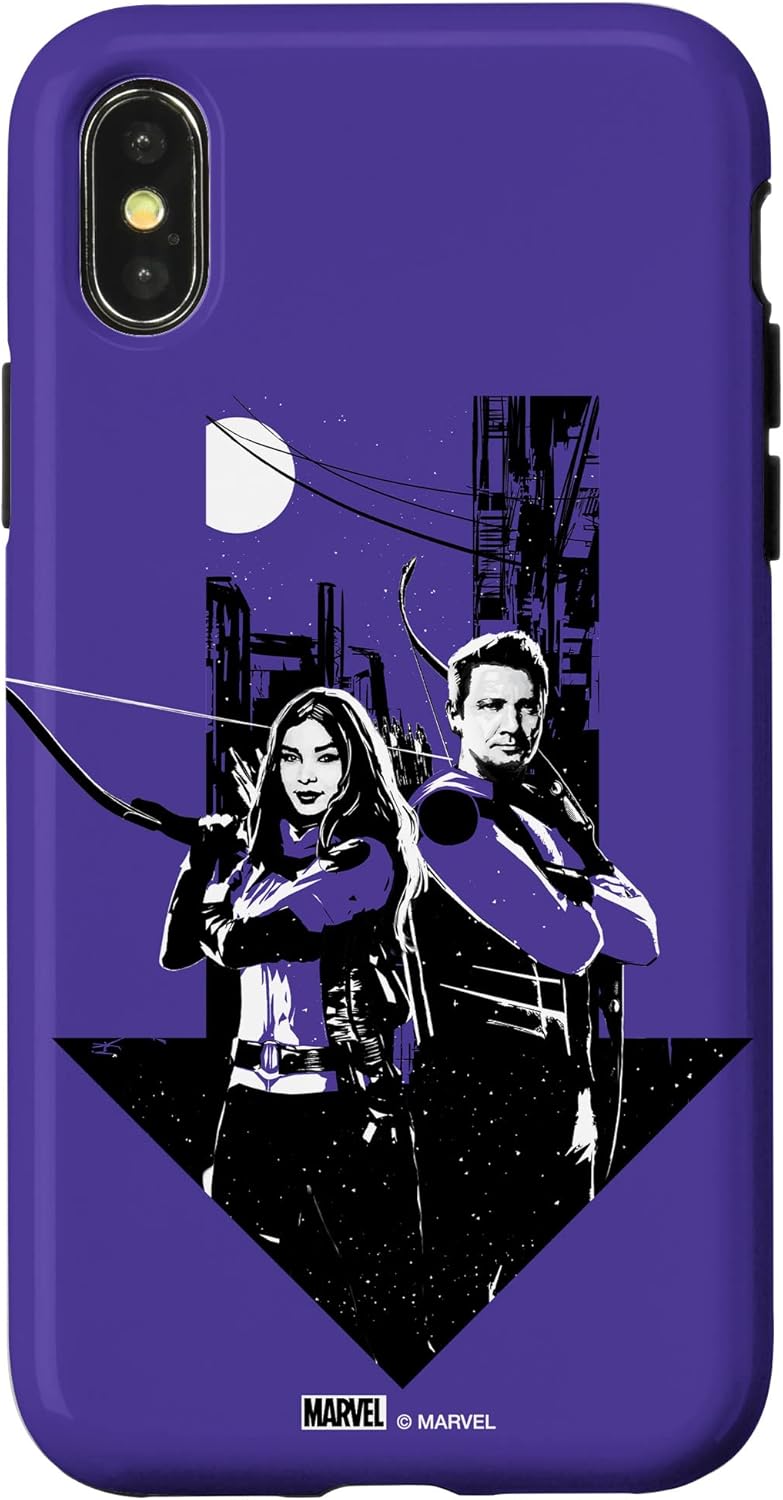 iPhone SE (2020) / 7 / 8 Marvel Hawkeye Clint Barton and Kate Bishop Purple Case