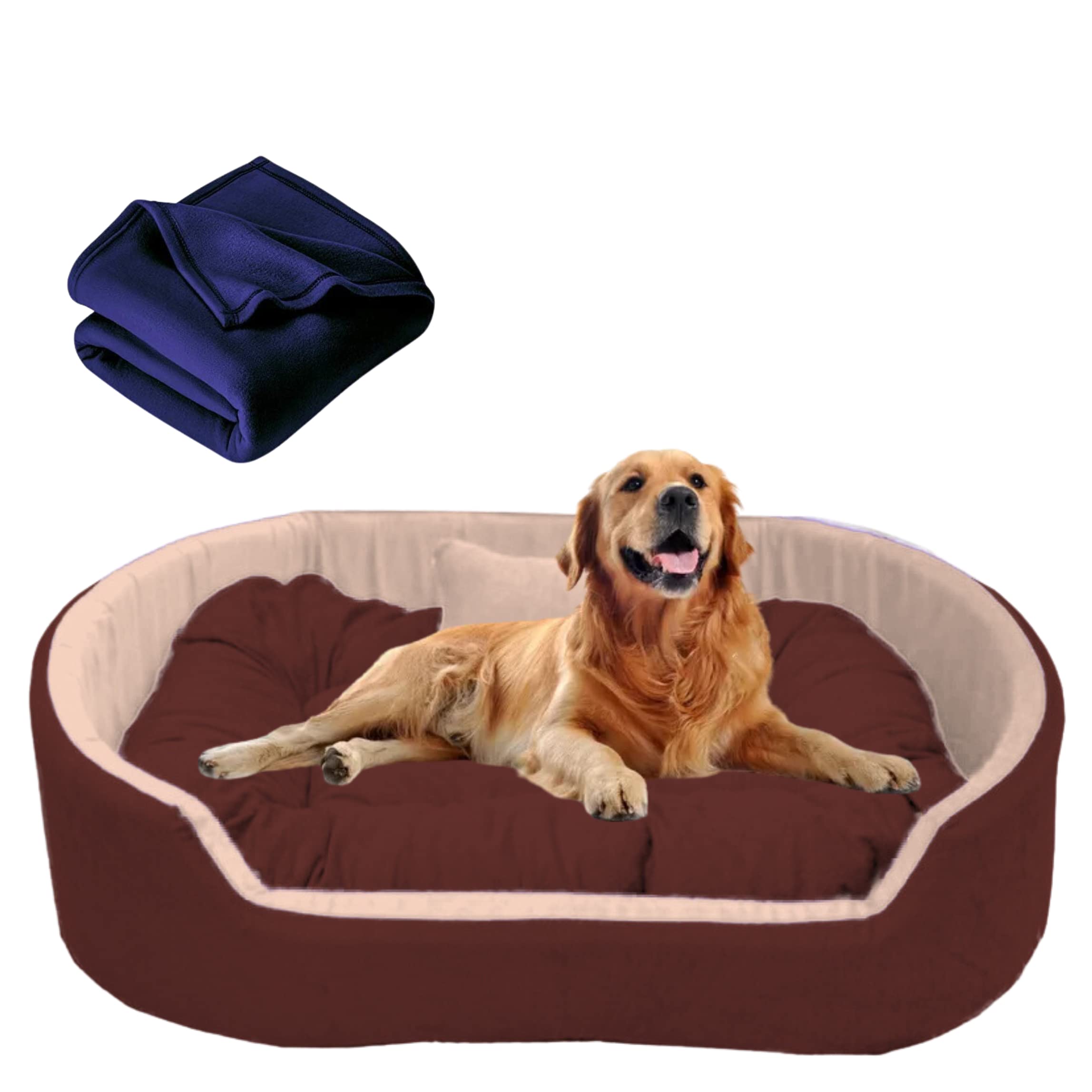 DRILLY Washable Dog/cat Bed with Blanket for Small | Medium | Large | Extra Large | XXL | XXXL | 4XL Size Dogs | Cats | Puppy | pet | Rabbit | Persian cat | Indoor cat (S) (B0C5J12MB2) Amazon Price History, Amazon Price Tracker