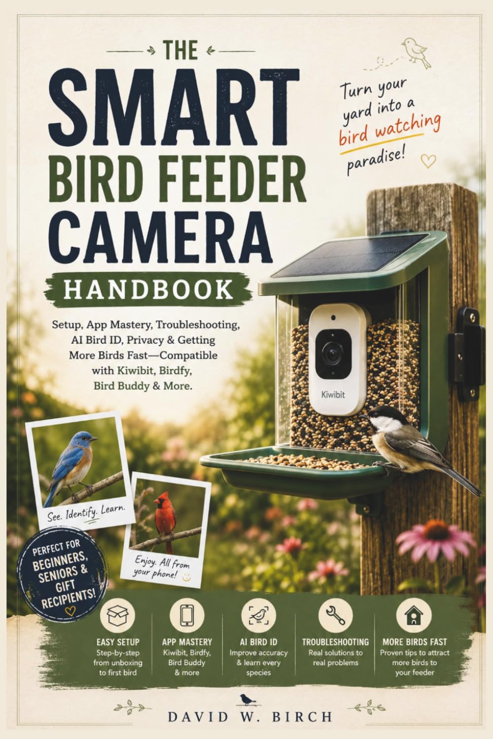 THE SMART BIRD FEEDER CAMERA HANDBOOK: Setup, App Mastery, Troubleshooting, AI Bird ID, Privacy & Getting More Birds Fast—Compatible with Kiwibit, Birdfy, Bird Buddy & More.