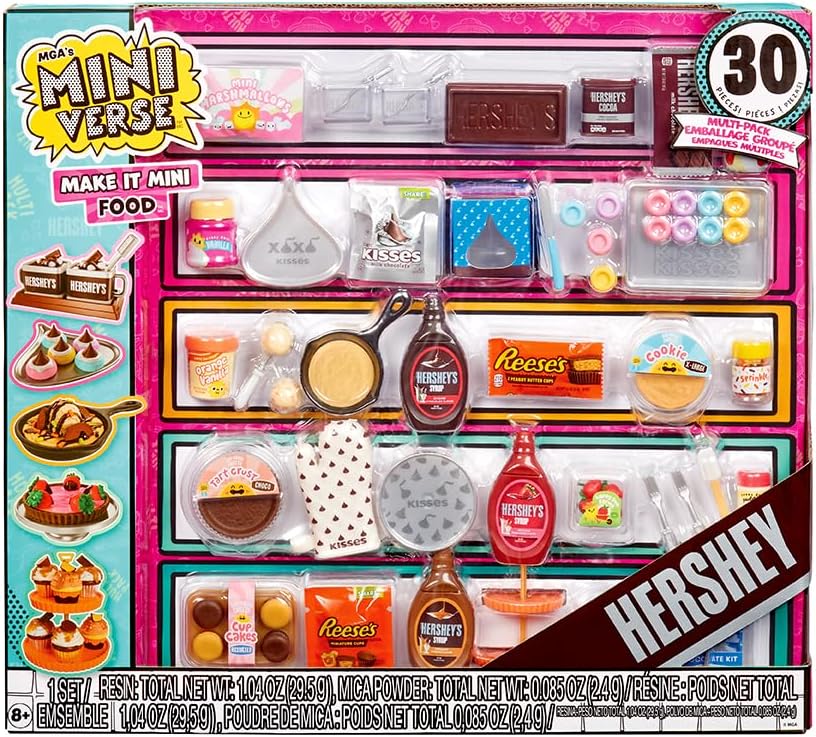 MGA's Miniverse Make It Mini Food Hershey Multipack Mini Collectibles, DIY, Resin Play, Replica Food, NOT Edible, Collectors, 8+