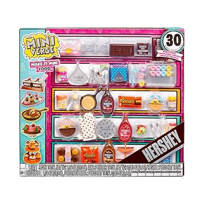 MGA's Miniverse Make It Mini Food Hershey Multipack Mini Collectibles, DIY, Resin Play, Replica Food, NOT Edible, Collectors, 8+
