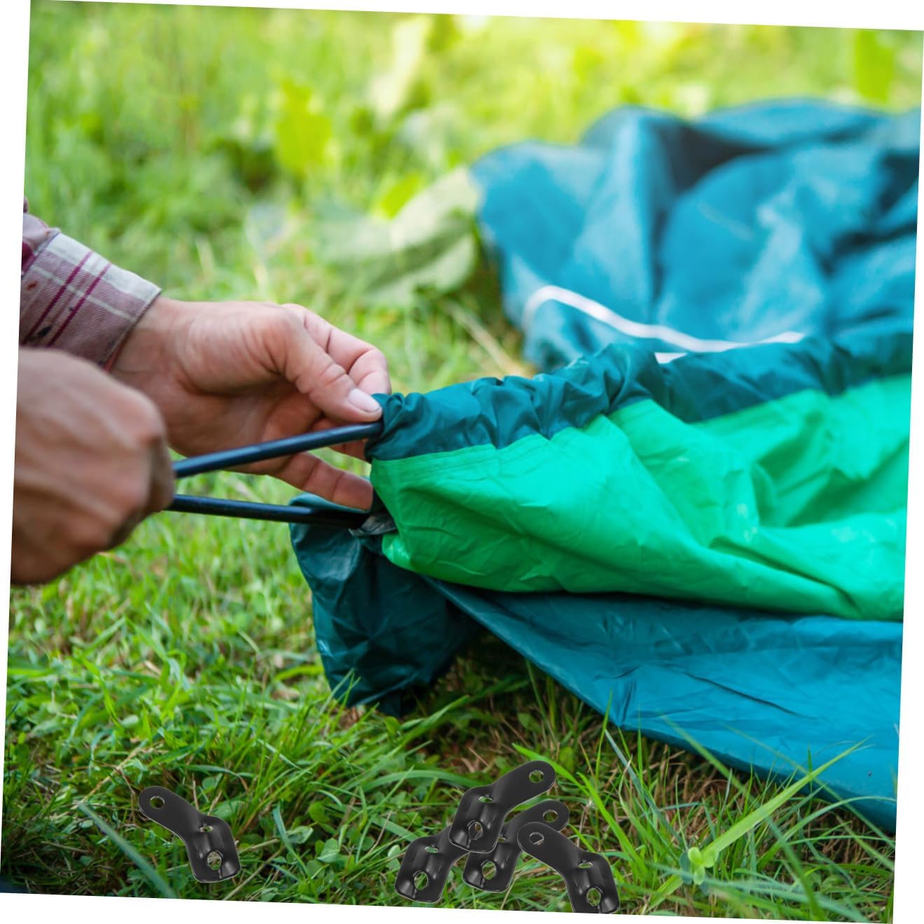 VICASKY 26pcs Professional Tent Rope Adjusters Wind Rope Tighteners Buckle for Outdoor Use