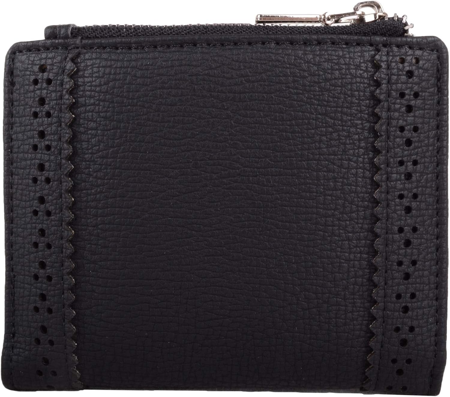 Womens Faux Leather RFID Protected Bi-Fold Money/Coin Holder/Purse - Black - Image 3