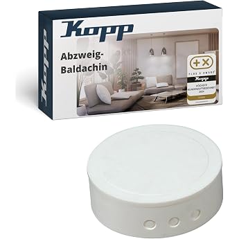 Kopp 341817082 Junction-Canopy Plastic Box in White