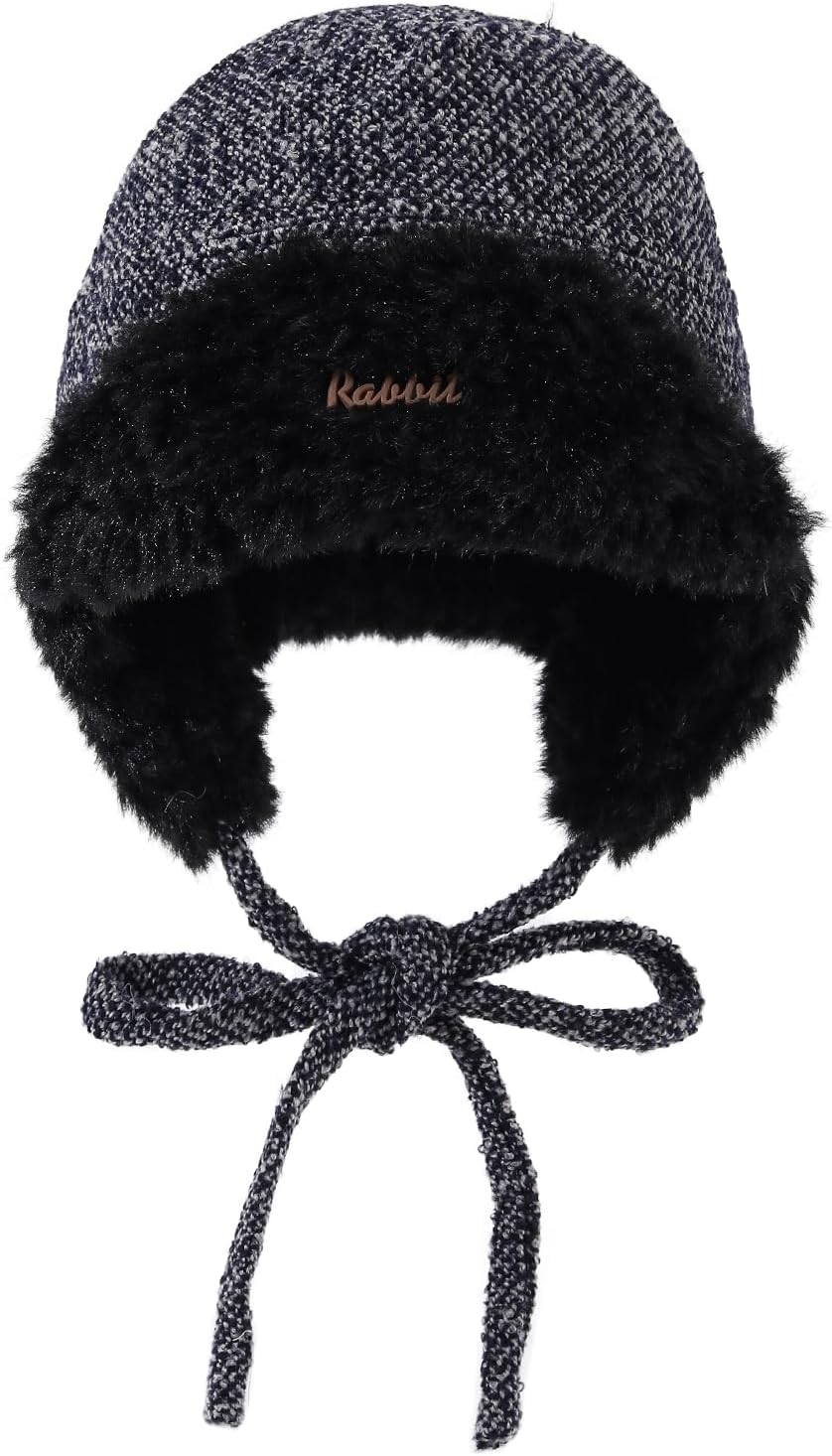 Women Fleece Trapper Hats Winter Ear Flap Ski Cap Cold Weather Trooper Hats Ushanka Eskimo Ski Hat Snow Windproof Cap