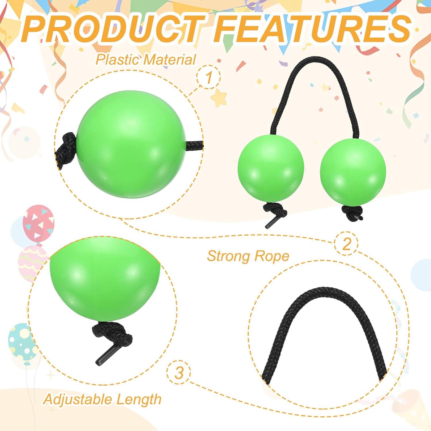 MECCANIXITY 2Pcs Aslatua Shakers, Traditional Kashaka Shaker Instrument African Asalato Rhythmic Ball Hand Percussion for Adults Beginners Parties Performances, Green