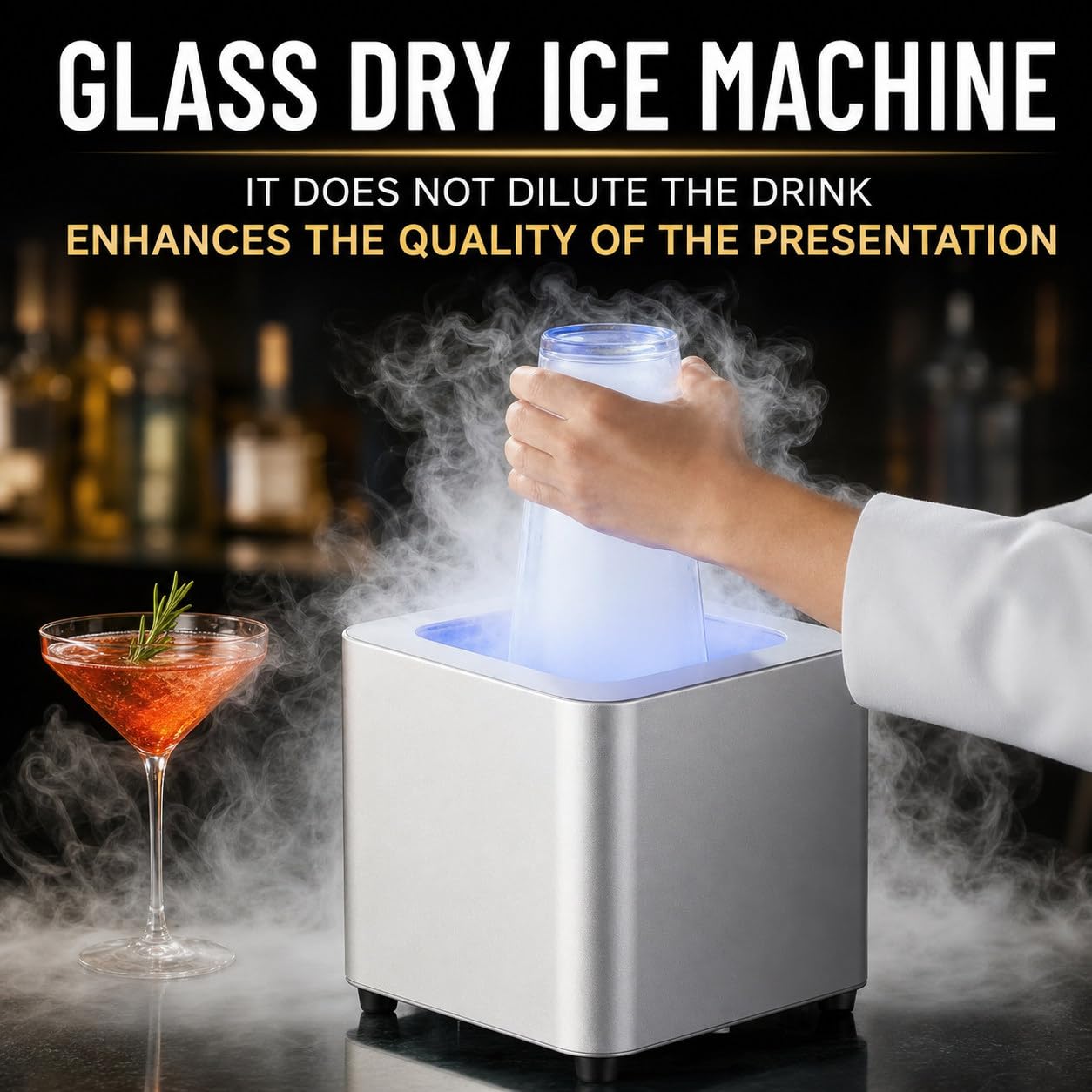 Glas-KüHler Mit Led-Licht Frostt GläSer Schnell In 6 Sekunden A