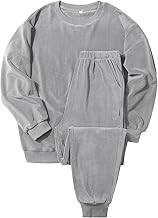 Men's Pajamas, Fluffy Room Wear, Winter, Fleece Lined, Long Sleeve, Top and Bottom Set, Round Neck, Thermal, Warm, Loungewear, Autumn and Winter