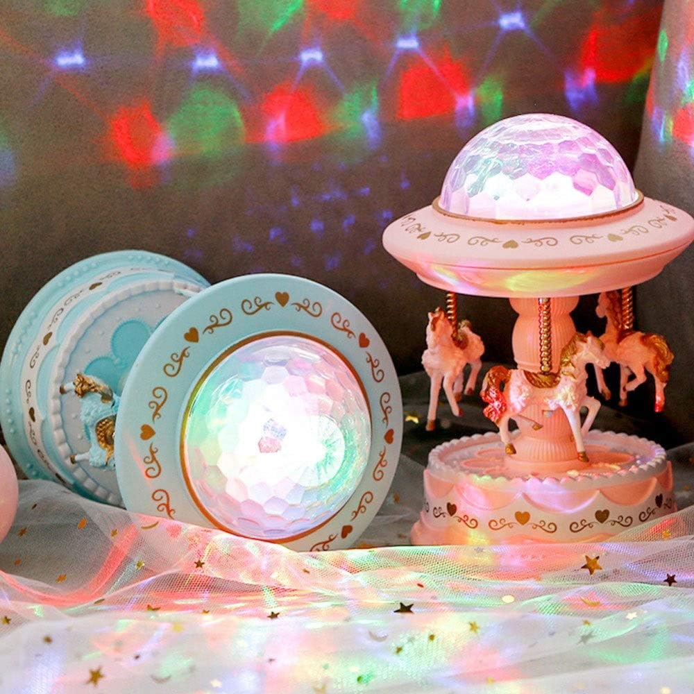 Music Box with Projection Kids Girls Merry-go-Round Musical Toys Christmas Birthday Gifts Romantic Home Decor
