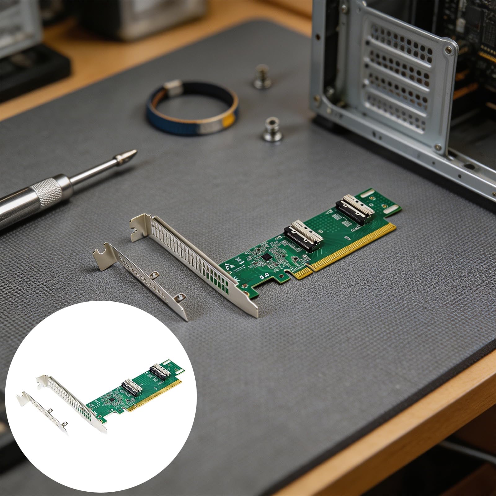 Scheda Adattatore PCIE a 74 Pin per l ' espansione dello Spazio archiviazione ' unità con Adattatore Rete Host dal Design Stabile del modulo Alimentazione