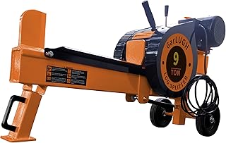 9 Ton Household Electric Powered 2.7HP Movable Horizontal Automatic Return Firewood Splitting Machine Fast Wood Log Splitter