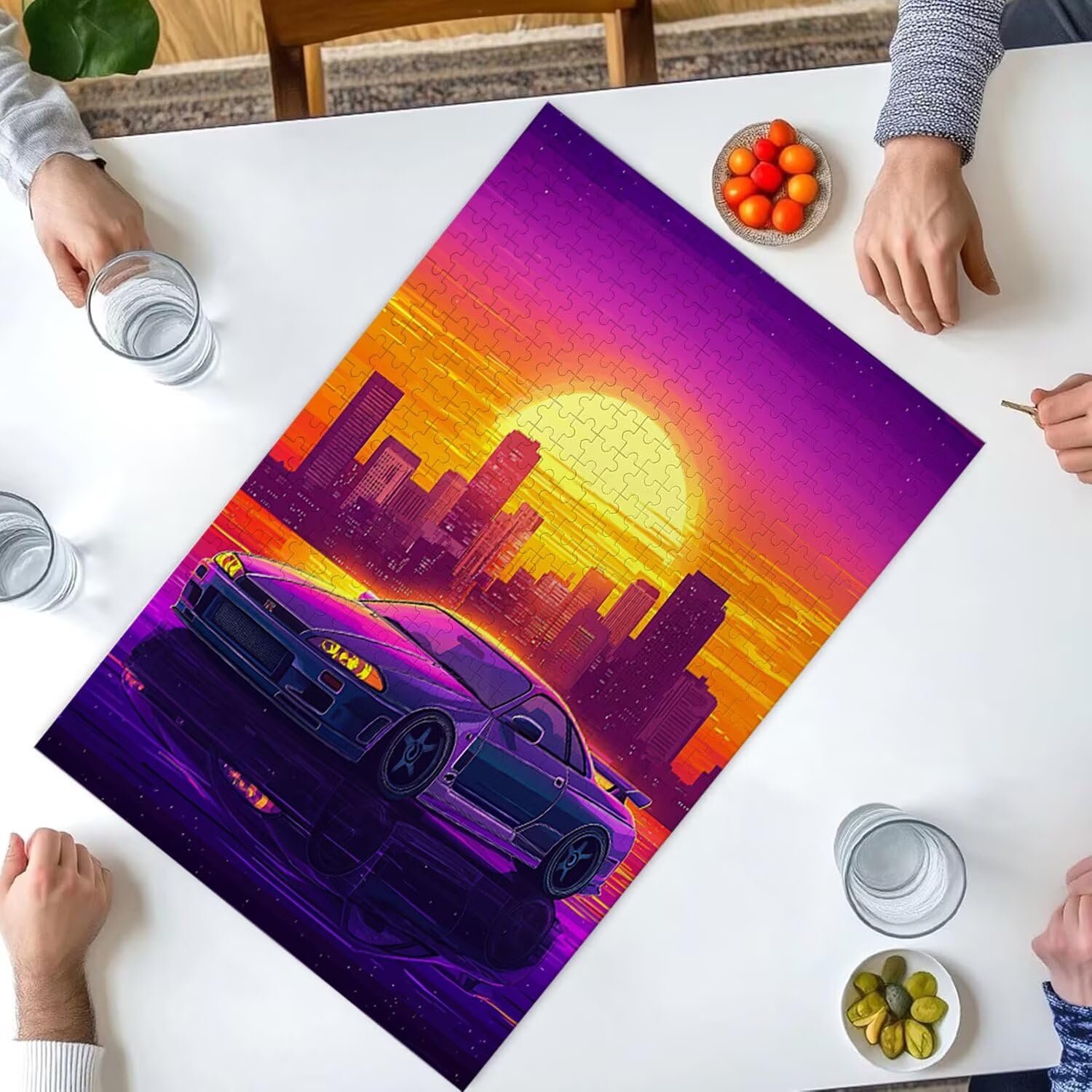 1000 sztuk puzzli, zachód słońca 1000 sztuk puzzli dla dorosłych, prezent rocznicowy, prezent świąteczny, dekoracja domu, zapobieganie degeneracji mózgu u osób starszych v-850