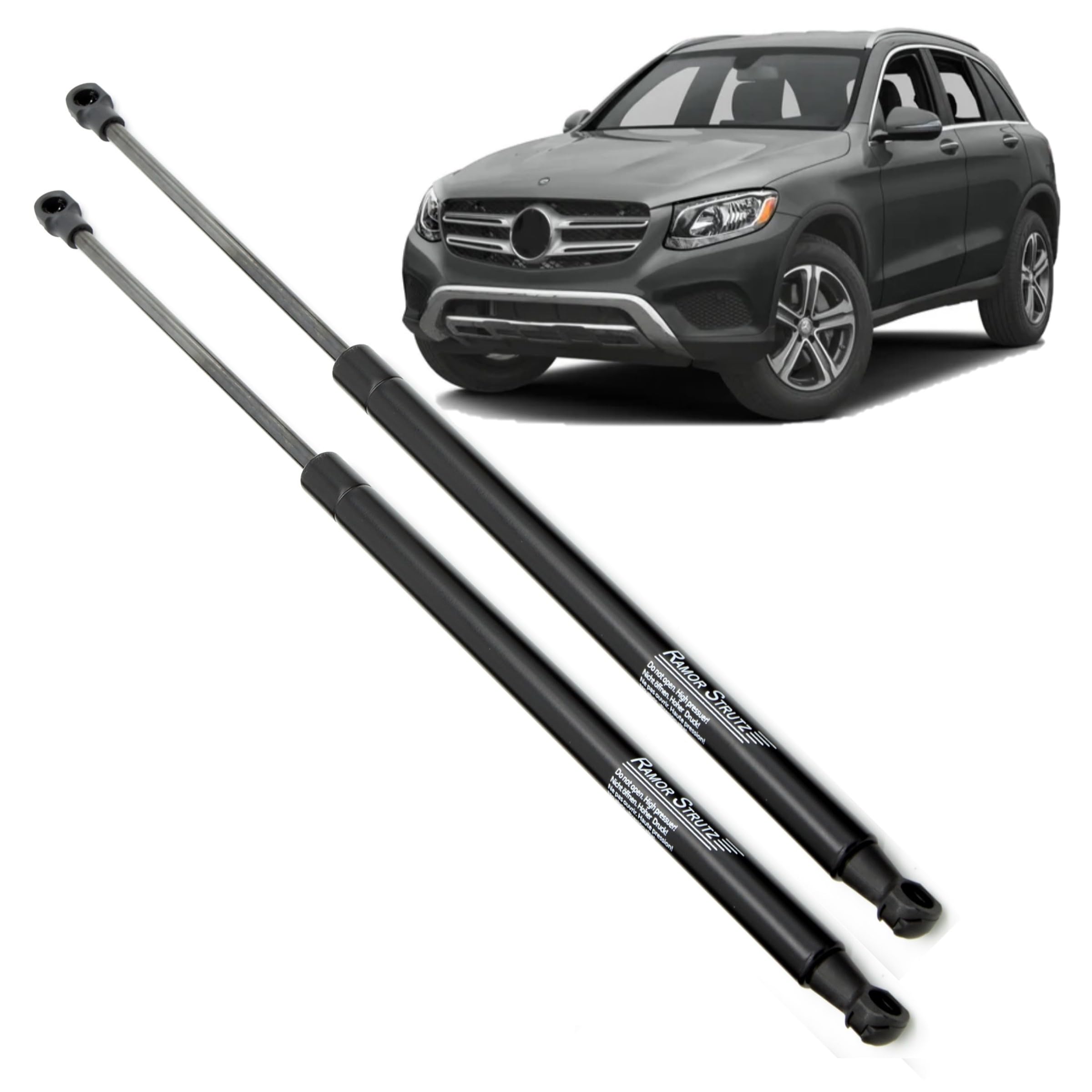 2x Portón Trasero, Amortiguadores Maletero Compatible con Mercedes GLC 2015-2023. Apertura Automática. Resorte de Gas, Puntales de Gasolina. Reemplazo de 2539800164 y Otros.