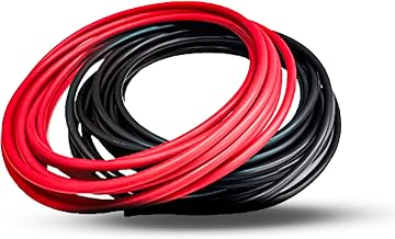 KIV 5.5sq Red and Black Set, 3.3 ft (1 m) of Each Color, with Insulated Cap, 600V, Domestic Manufacturer, Cable, Vinyl Insulated Wire for Electrical Equipment