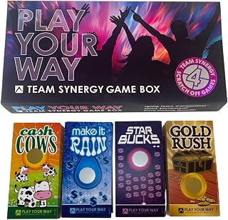 Play Your Way Employee Incentive Game System – Customizable Scratch-Off Team Reward Program with 400 Tickets for Sales Motivation, Staff Engagement & Workplace Recognition