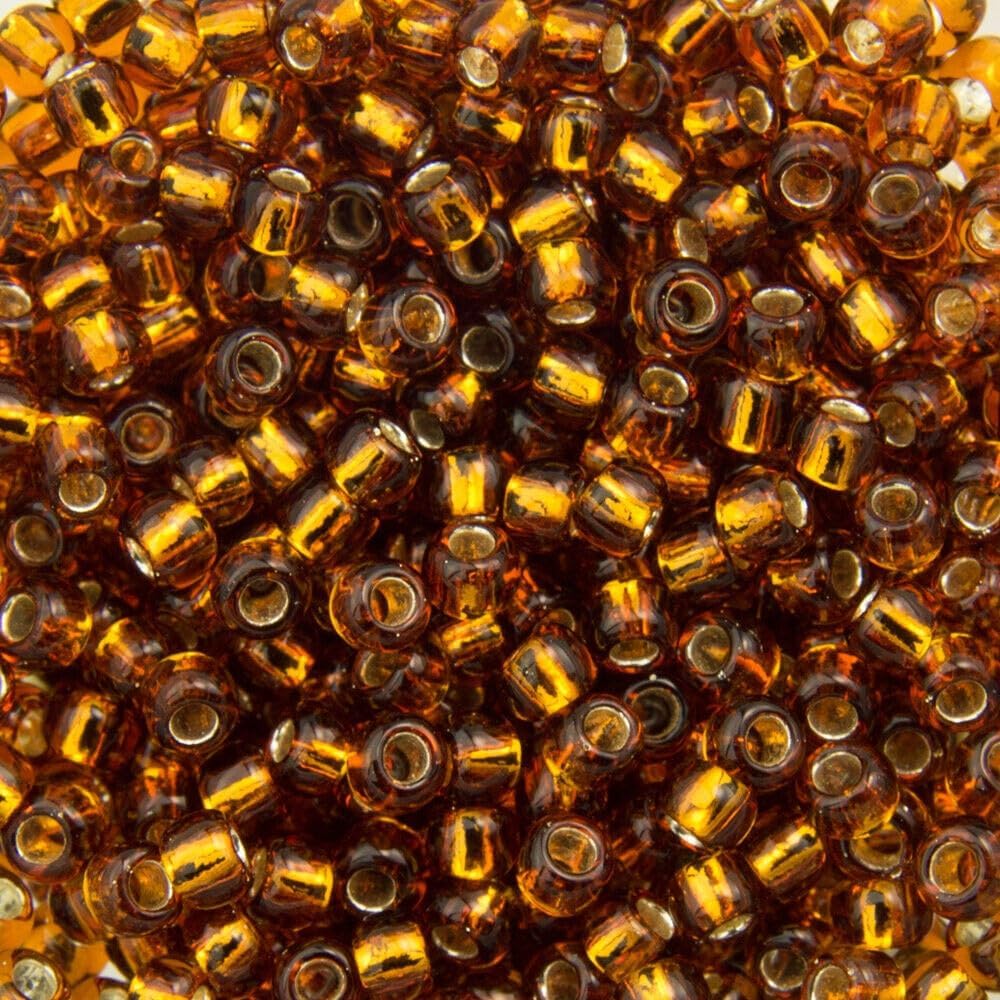 11/0 TOHO ROUND Silver Lined Smoky Topaz Seed Bead (8g)