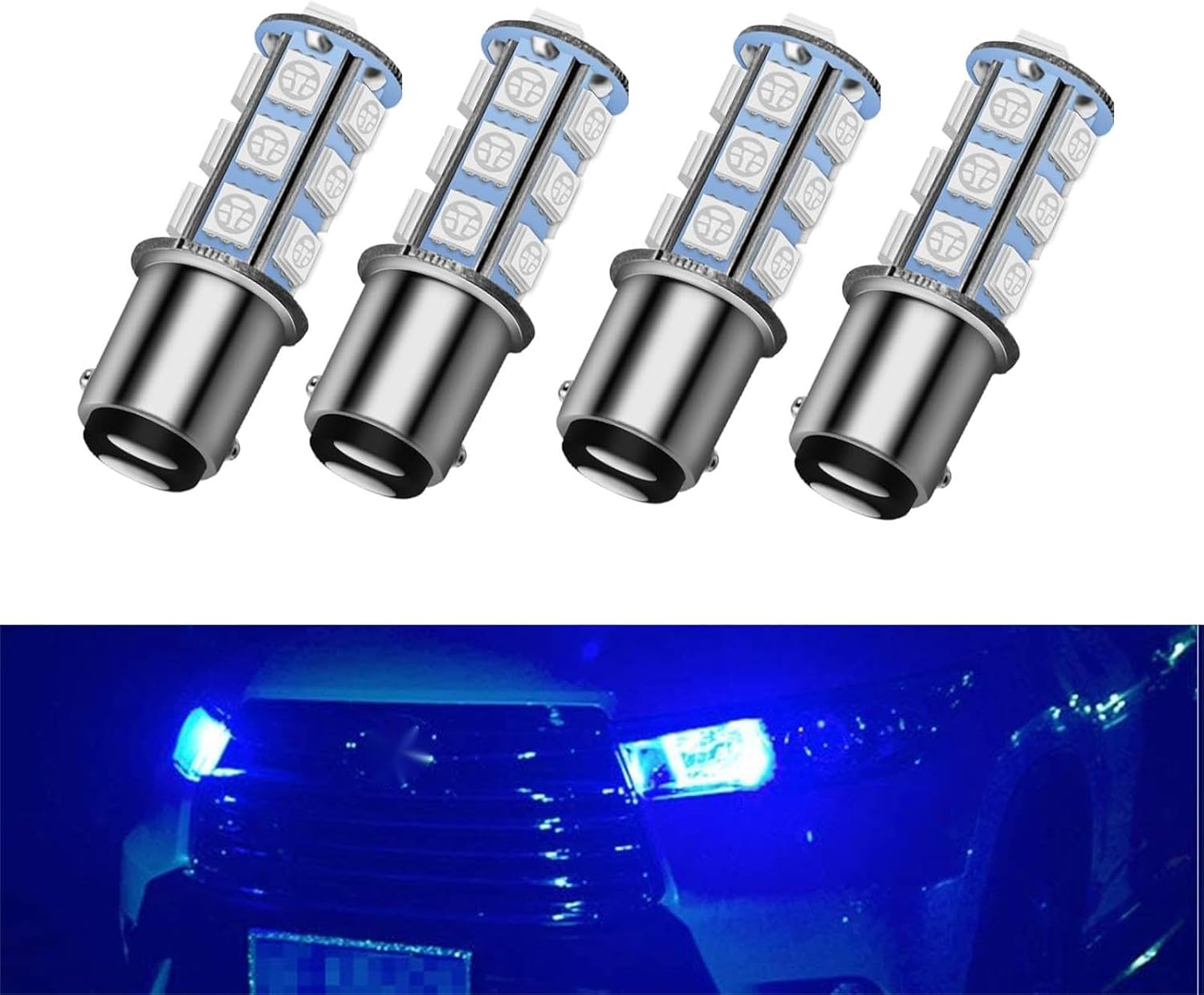 Gseigvee Pack4 Car Led Lights, 360 Degrees Reversing