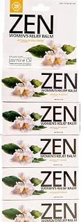 ZEN Women’s Relief Balm – Soothing Aromatherapy Balm with Jasmine & 11 Essential Oils for Relaxation & Comfort (Pack of 5)