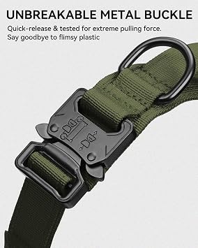 Joytale Tactical Dog Collar for Medium Dogs, Traffic Control Handle