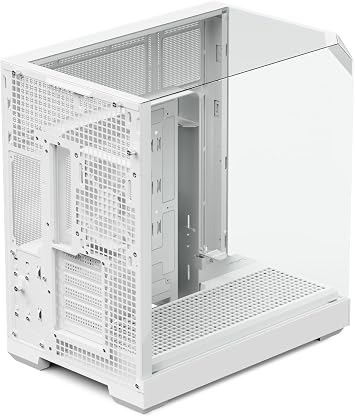 APNX V2 White ATX Case – X-Pand Flow Dual Airflow, 3-Side Tempered Glass, 360mm AIO & Reverse BTF Motherboard Support, 4×140mm Fans, 160mm Fan Slots, ARGB Fan Hub, GPU Bracket, High Airflow