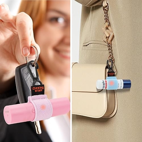 Miniatura 7 de Desing Wish 3 piezas de mini lápiz labial llavero de manga elástica para bálsamos labialesbrillo labiallápices labiales, fundas para bálsamo labial