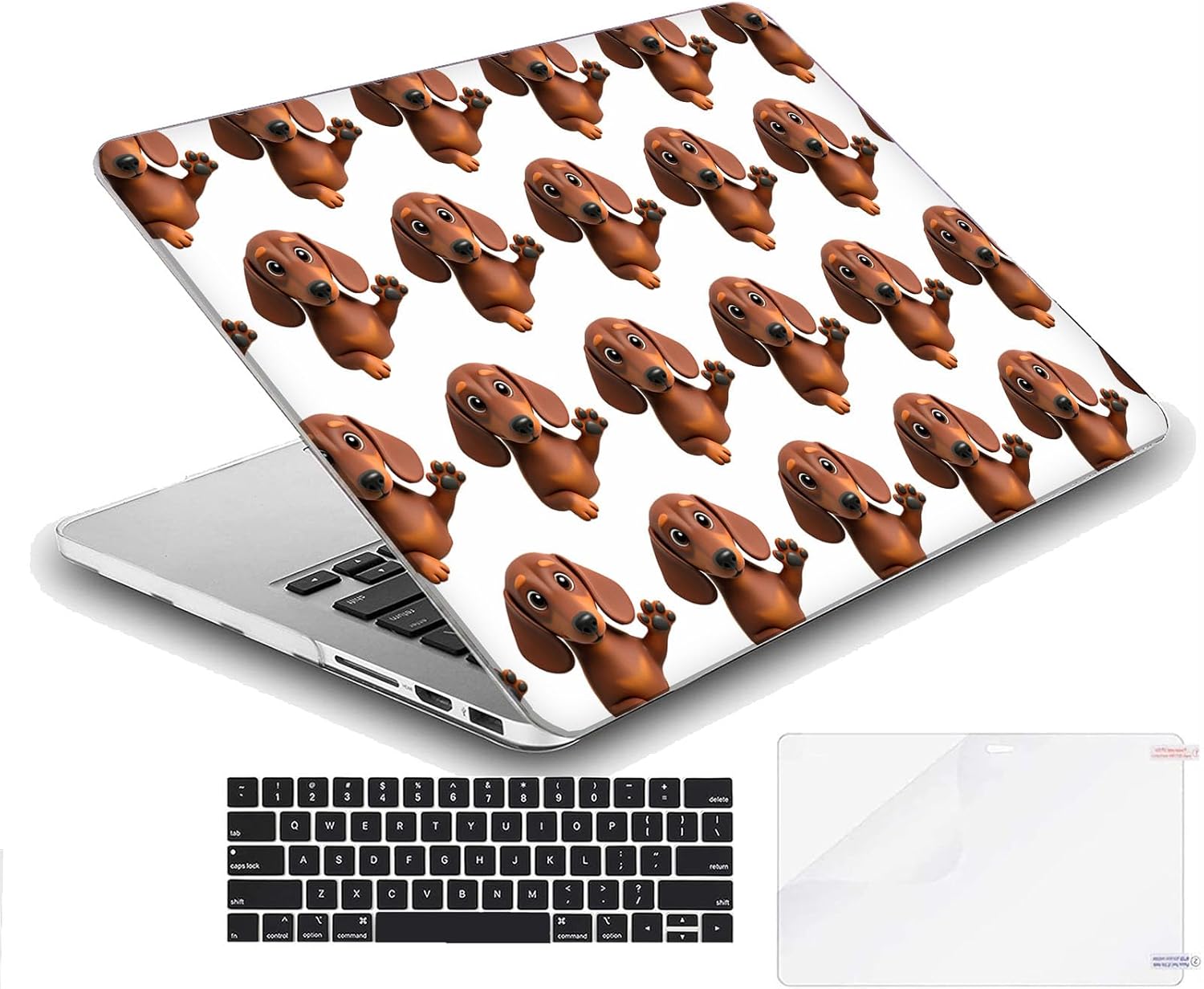 Compatible with MacBook Neo 13-inch, Hard Shell Case with Keyboard Cover and Screen Protector (A3404 A18 Pro chip, 2026 Release) - Dachshunds MD8540