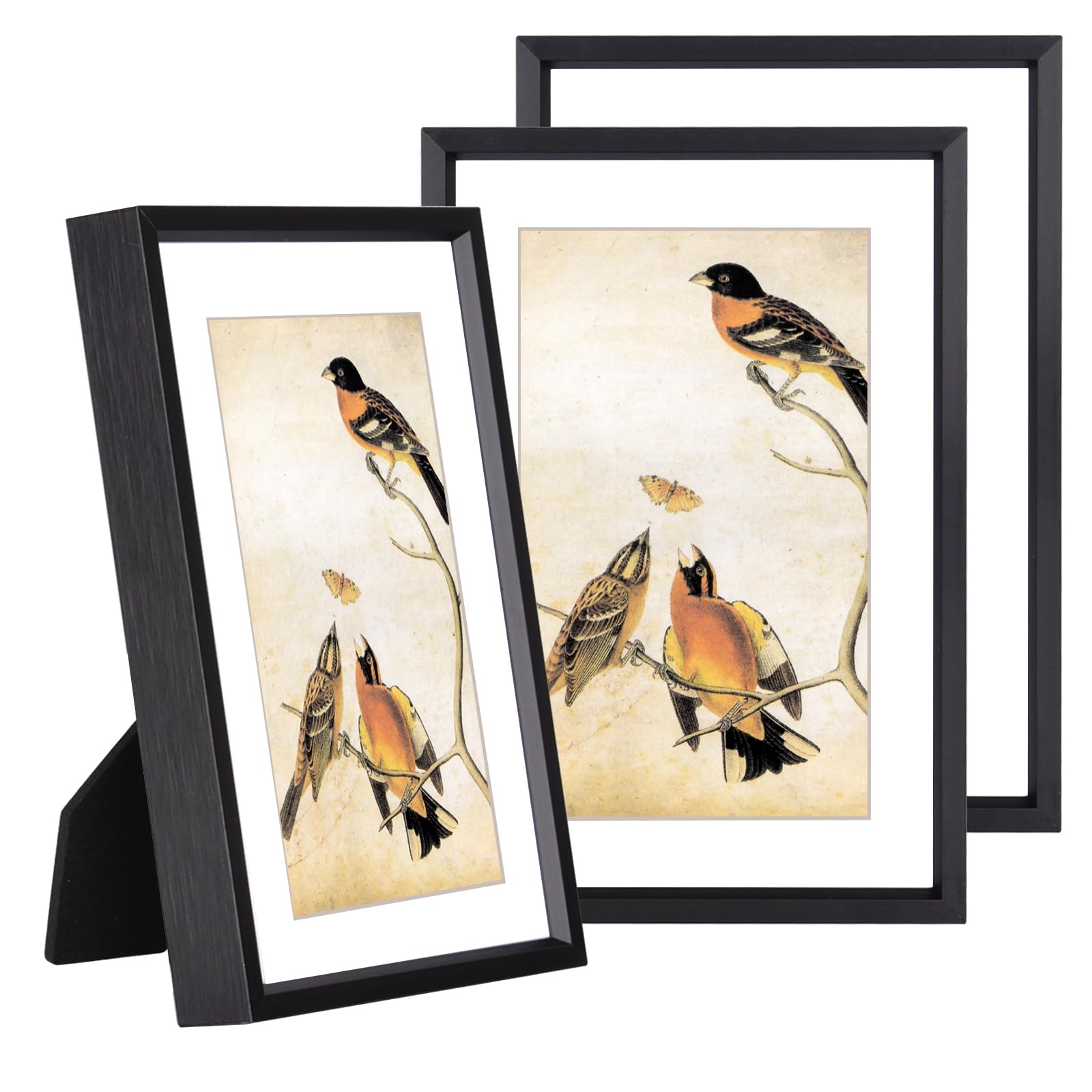 BKABOT Brushed Aluminum Picture Frames