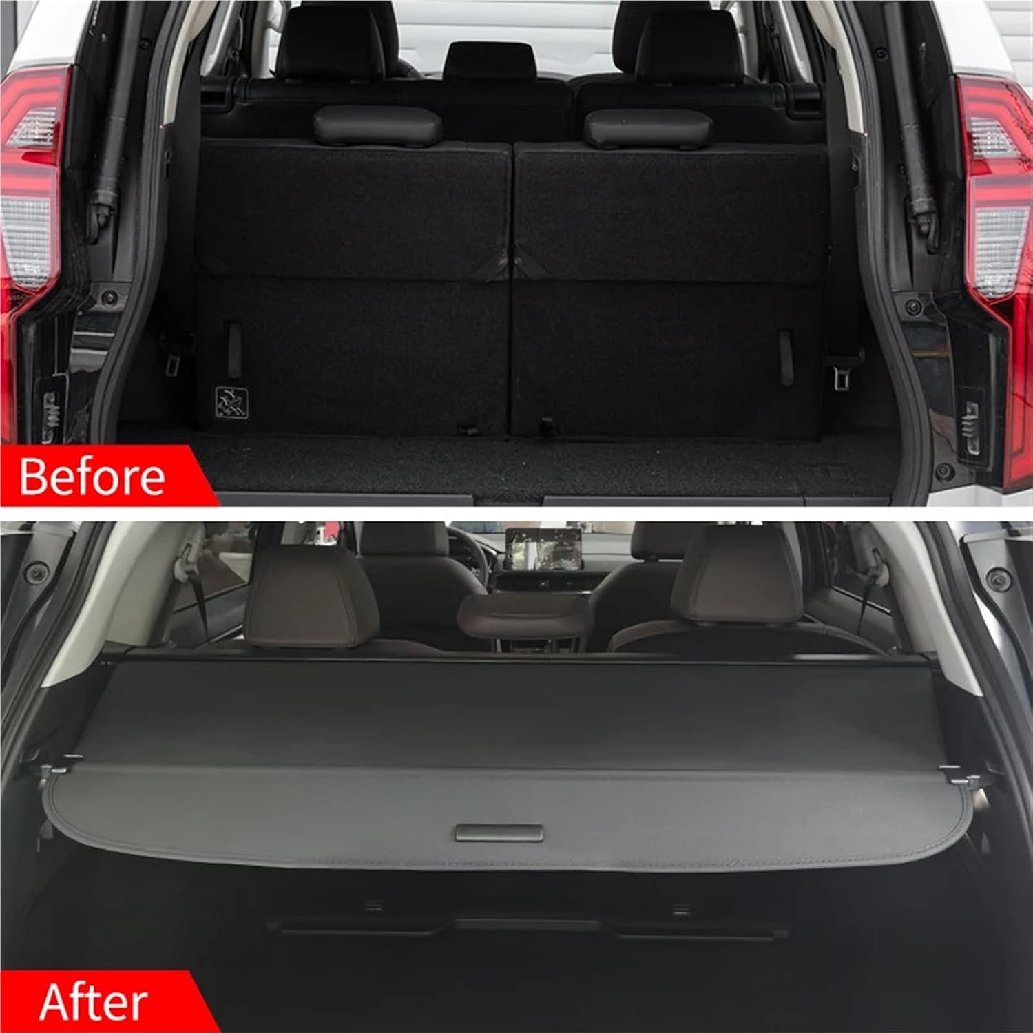 for 2013-2021 Mitsubishi Pajero Sport Retractable Trunk Cargo Cover Parcel Rack Waterproof Shield Privacy Auto Accessories