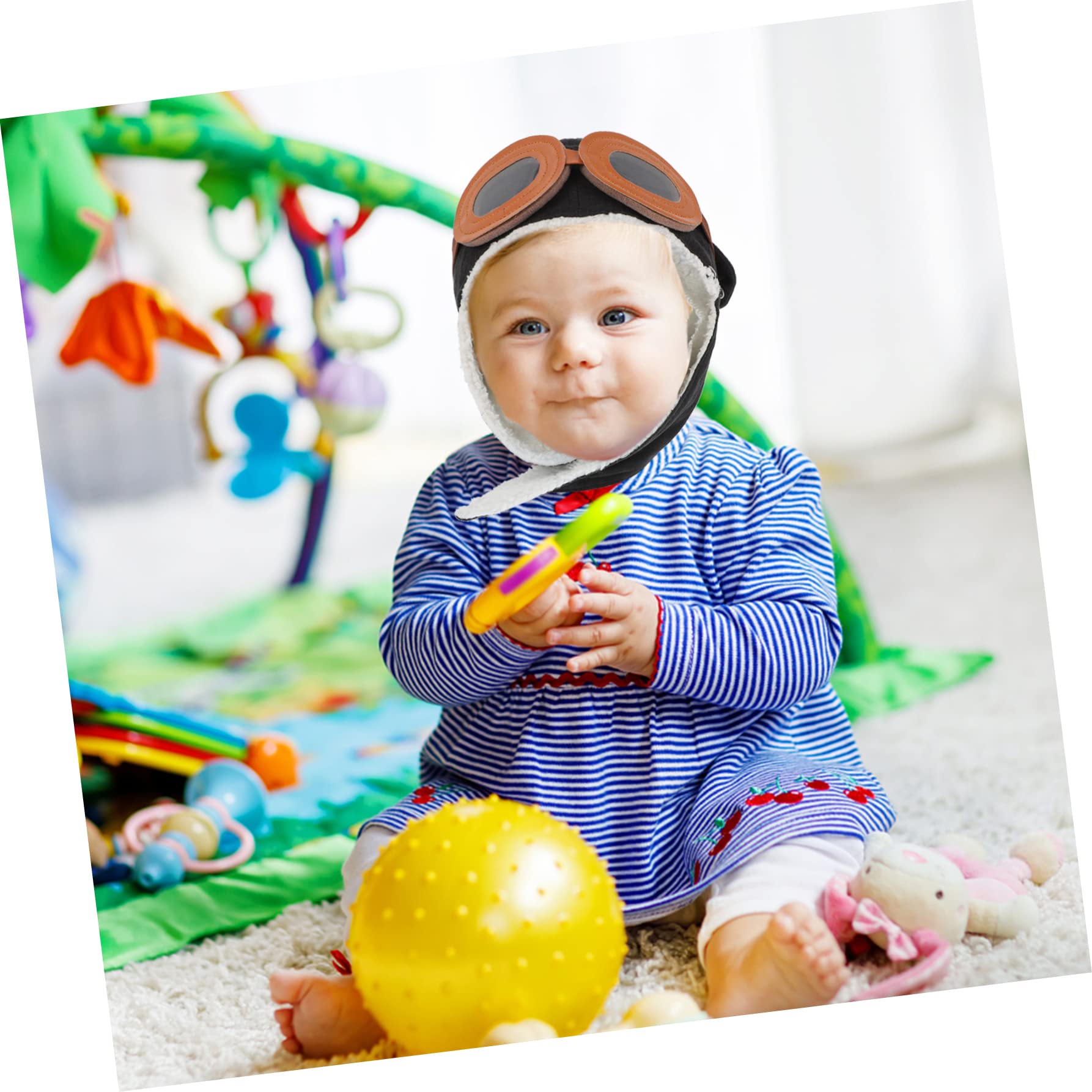GALPADA 2 Uds Disfraz De Piloto De Para Niños De Dibujos Animados Orejas De Invierno Para Niños Gorras Para Sombreros De Protección De Diseño Sombrero De Pilotos