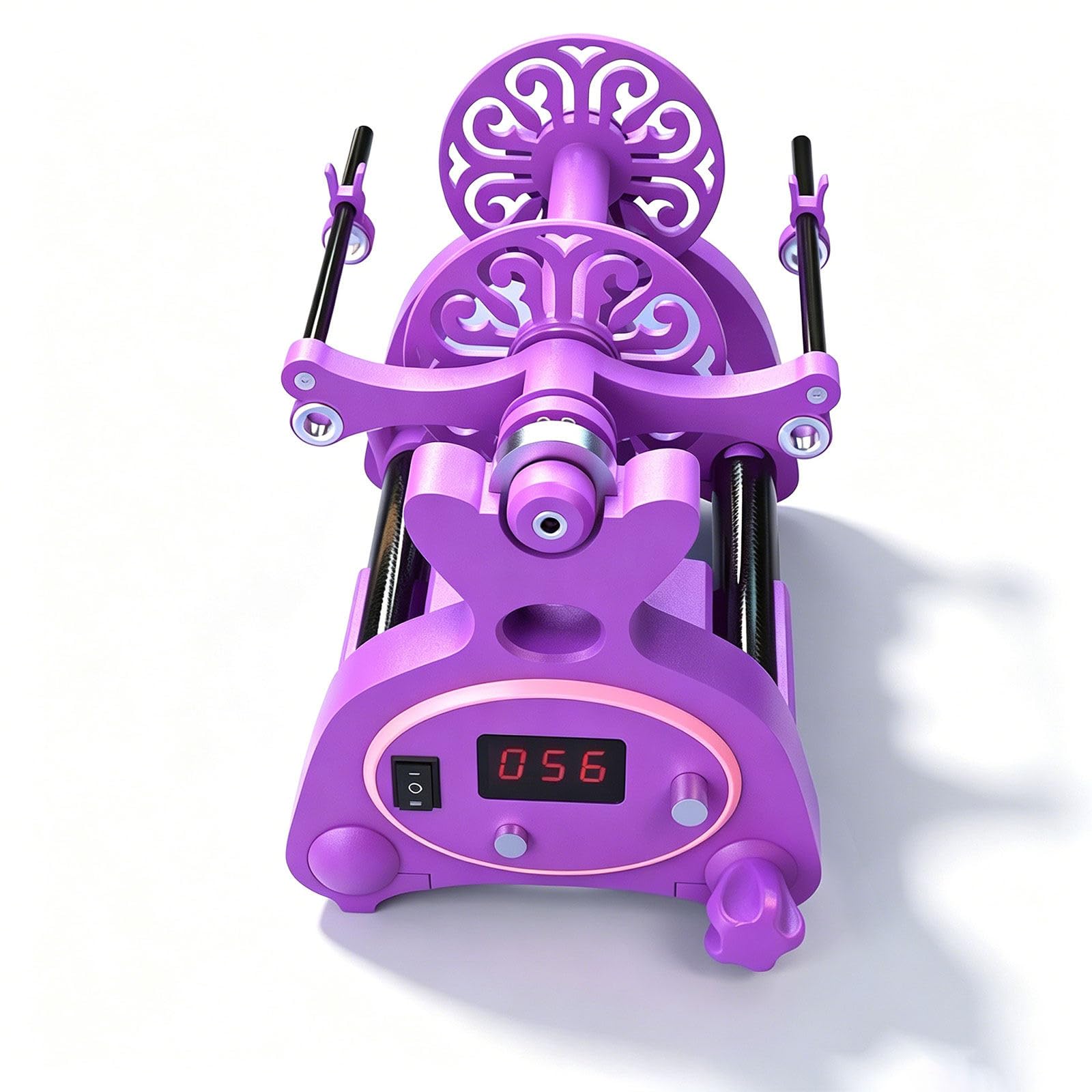 liuyunfeiGL Electric Spinning Wheel 800RPM, 8oz Wool Yarn Winder for Spinning Purple~Pink