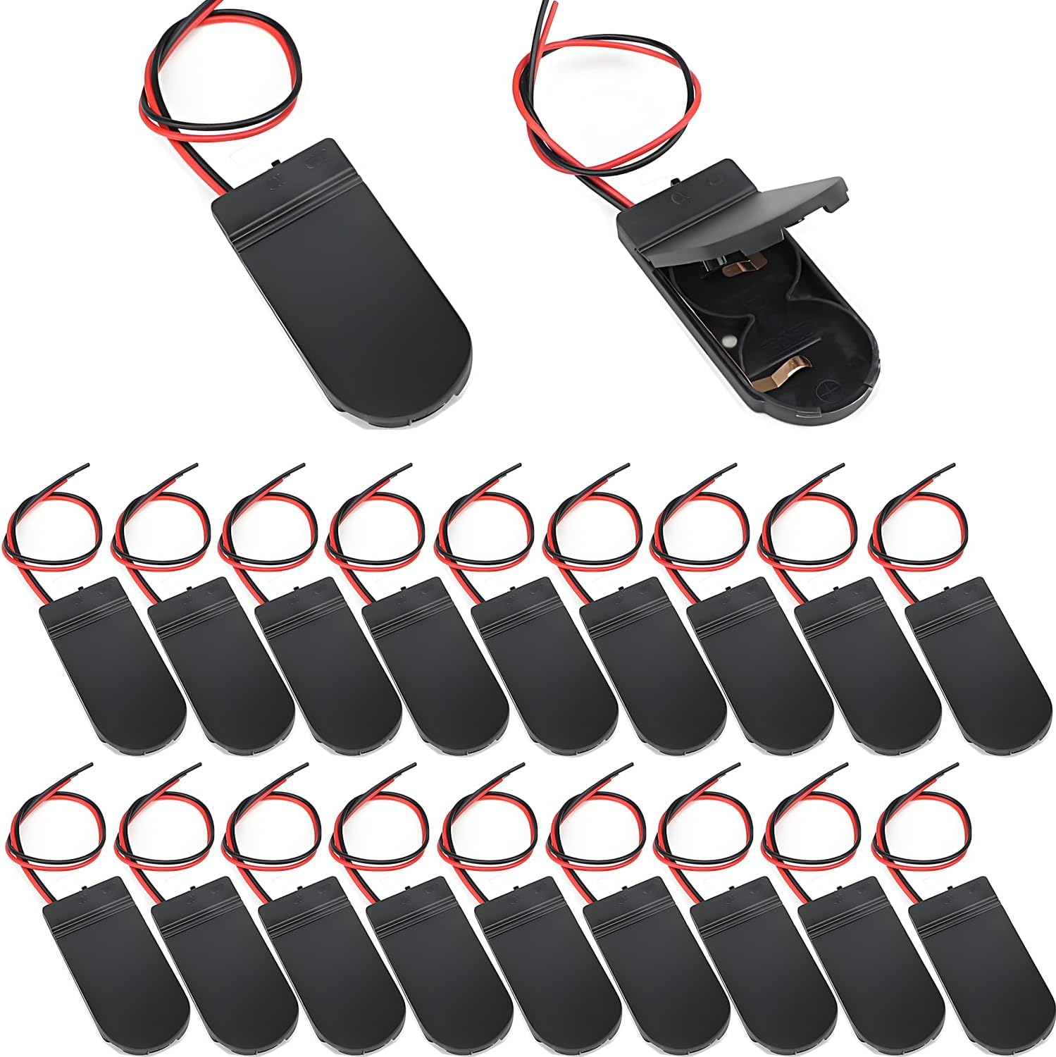 cr2032 Battery Holder Coin Cell Holder,20PCS 3V CR2032 Battery Holder with Switch