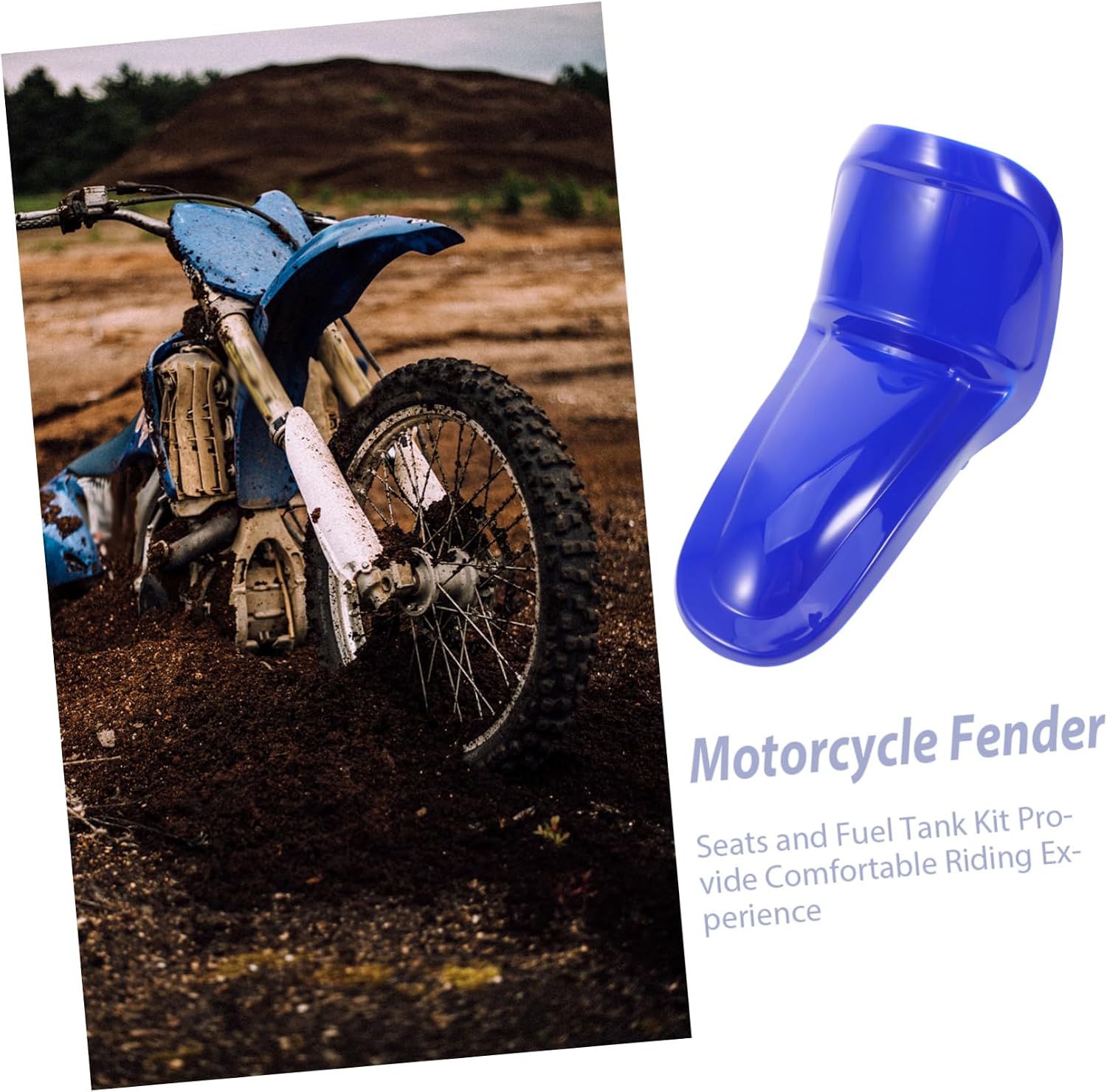ULTECHNOVO Front Mudguard for Dirt Bike Splash Guard for Enhanced Cooling Precise Fit Mud Flaps to Keep Clean for Off-road Riding