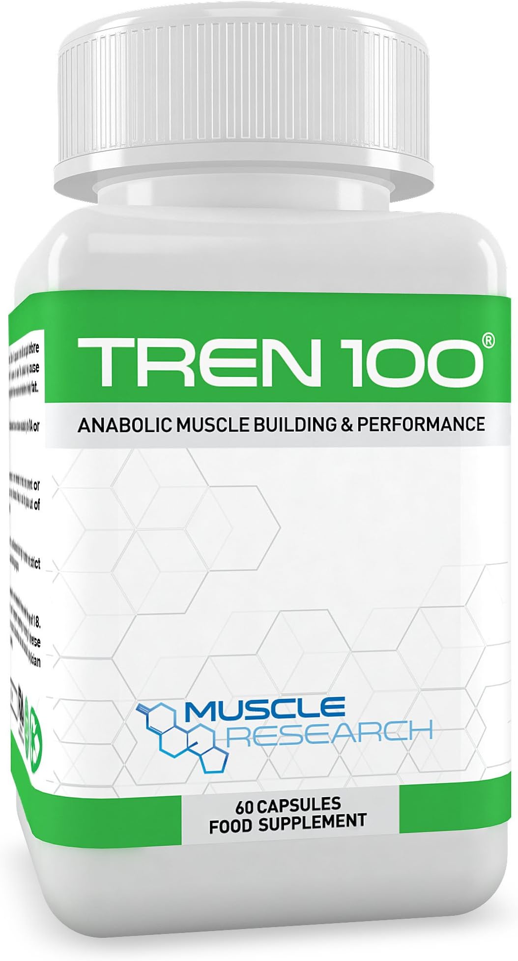 TREN 100 - Advanced Legal Bodybuilding Supplement - 60 Vegetarian Capsules - 30 Days Supply - UK Manufactured