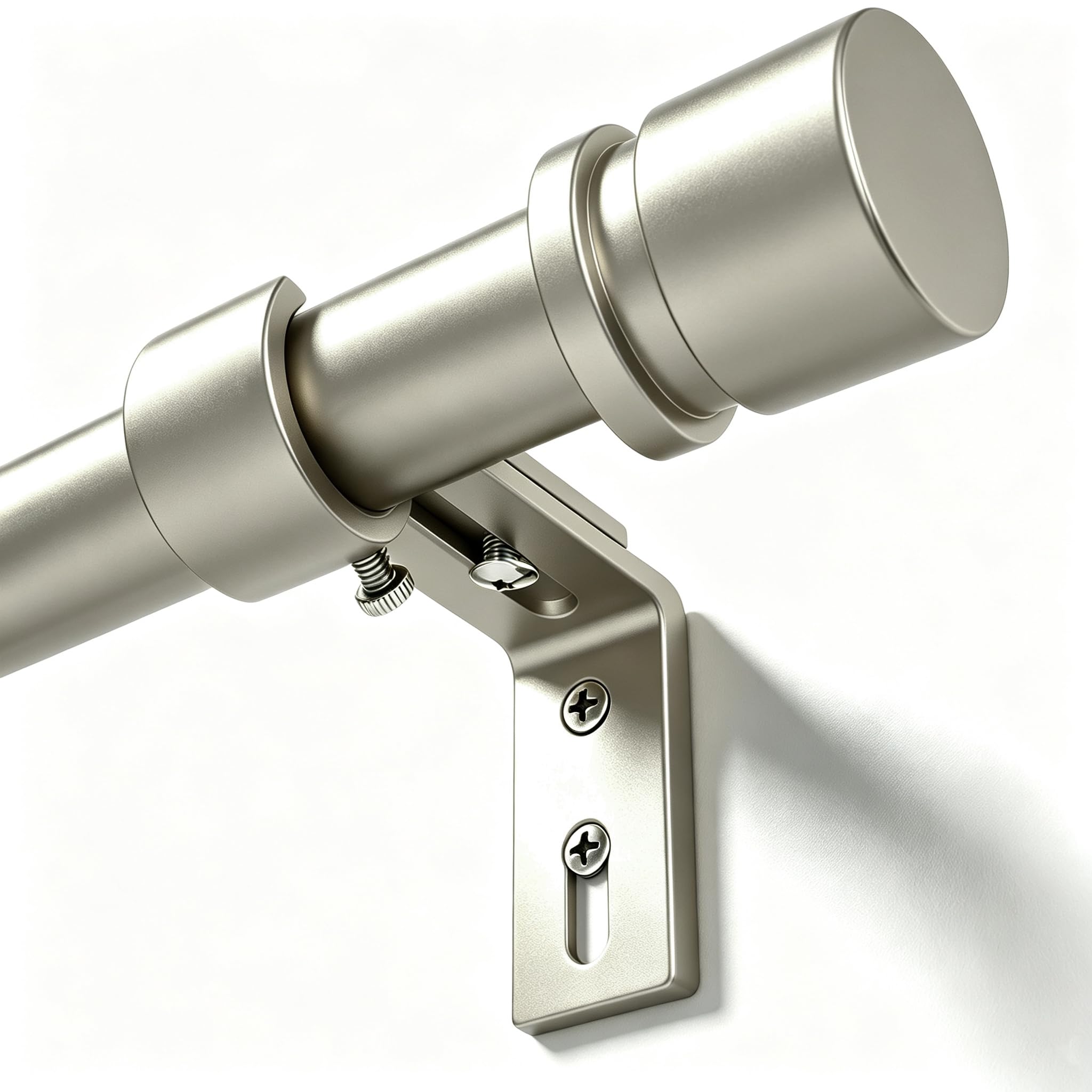Adjustable Curtain Rods - Black & 1 Inch Diameter -21