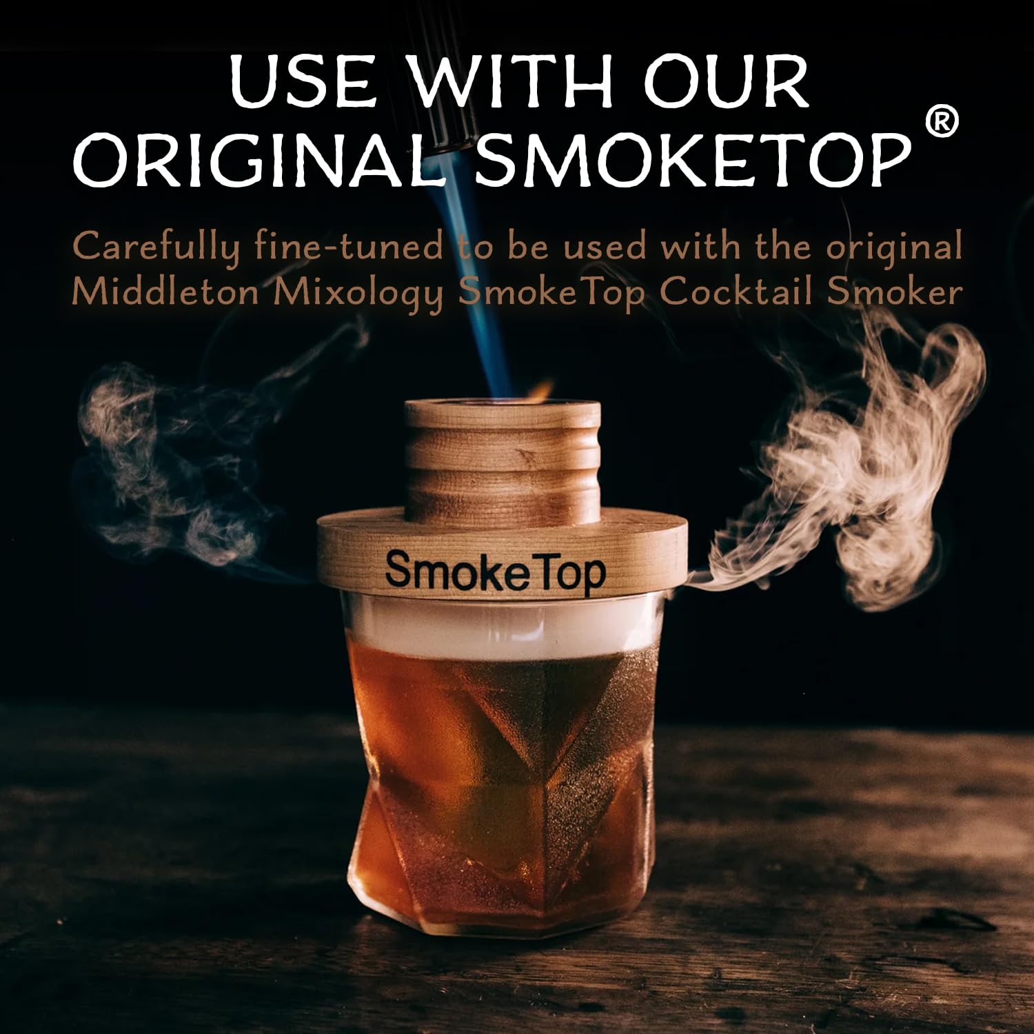 SmokeTop torba o pojemności 113 ml, chipsy do koktajli hikory do staromodnych koktajli, whisky i burbona, od Middleton Mixology wyprodukowane w USA (800 zastosowań)