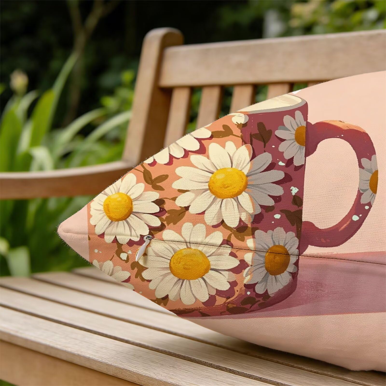 Générique Housse Coussin Exterieur Impermeable 30x50cm Flower Décoratif Taie d'oreiller Decoration Tasse Housse de Coussin Exterieur Impermeable pour Salon de Jardin Lot 2. T-3707