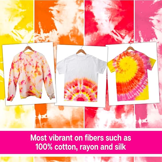 Tulip Block Party 8 Color One-Step Tie-Dye Kit - Great for Parties, Birthdays, School, Group Activities - Bulk 4 Pack