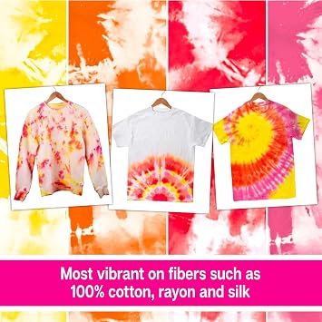 Tulip Block Party 8 Color One-Step Tie-Dye Kit - Great for Parties, Birthdays, School, Group Activities - Bulk 4 Pack
